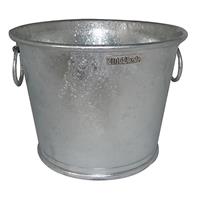 Bac à plantes galvanisé Zinc 13L diam. 33 x h. 25,5 cm