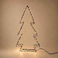 Sapin de noel solaire 50cm blanc chaud                                          