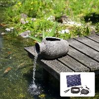 Kit fontaine amphore filtrante avec pompe solaire directe 2500L - 50W           