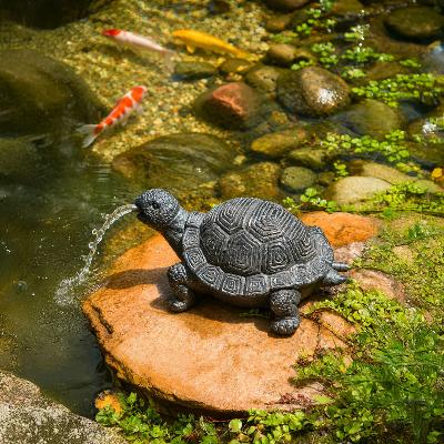 Sujet cracheur Tortue L 21cm x H 14cm                                           