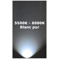 Eclairage solaire exterieur intelligent, panneau 8W intégré, led 960 lumens blanc froid