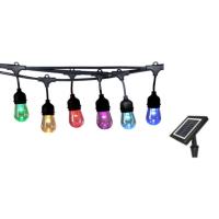 Guirlande solaire et USB Rio Color 10 ampoules 5 modes de couleur               