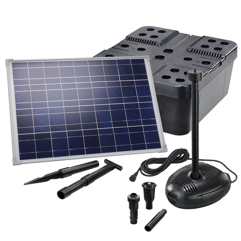 Pompe Bassin Solaire Avec Batterie - Pompe A Eau Solaire Kit - Pompe Filtre Bassin  Exterieur - Kit De Pompe À Air À Oxygène À[H153] - Cdiscount Jardin