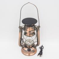 Lampe tempête solaire Vintage blanc chaud 58 lm