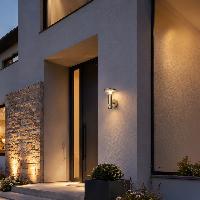 Applique murale solaire Antonia acier 200 lumens avec détecteur de mouvement    