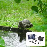 Kit fontaine tortue avec pompe solaire directe 600L - 10W                       