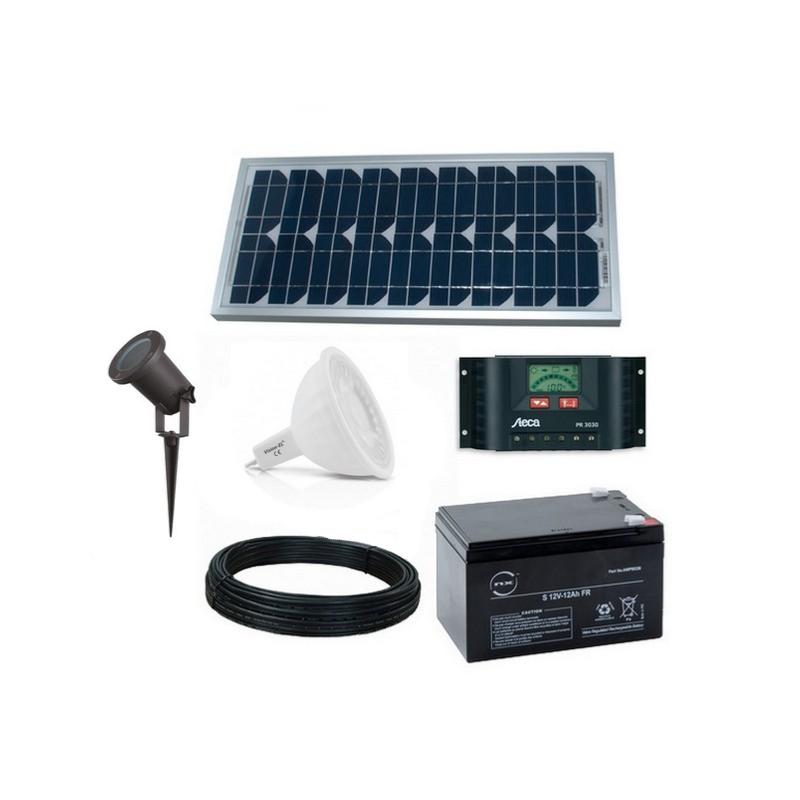 Kit eclairage solaire intelligent Totem, Pack éclairage solaire