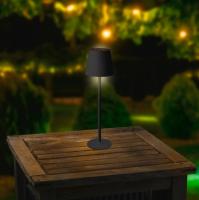Lampe de table en métal noir duo colore 150 lumens                              