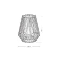 Lampe solaire décorative boule perlée H 30 cm