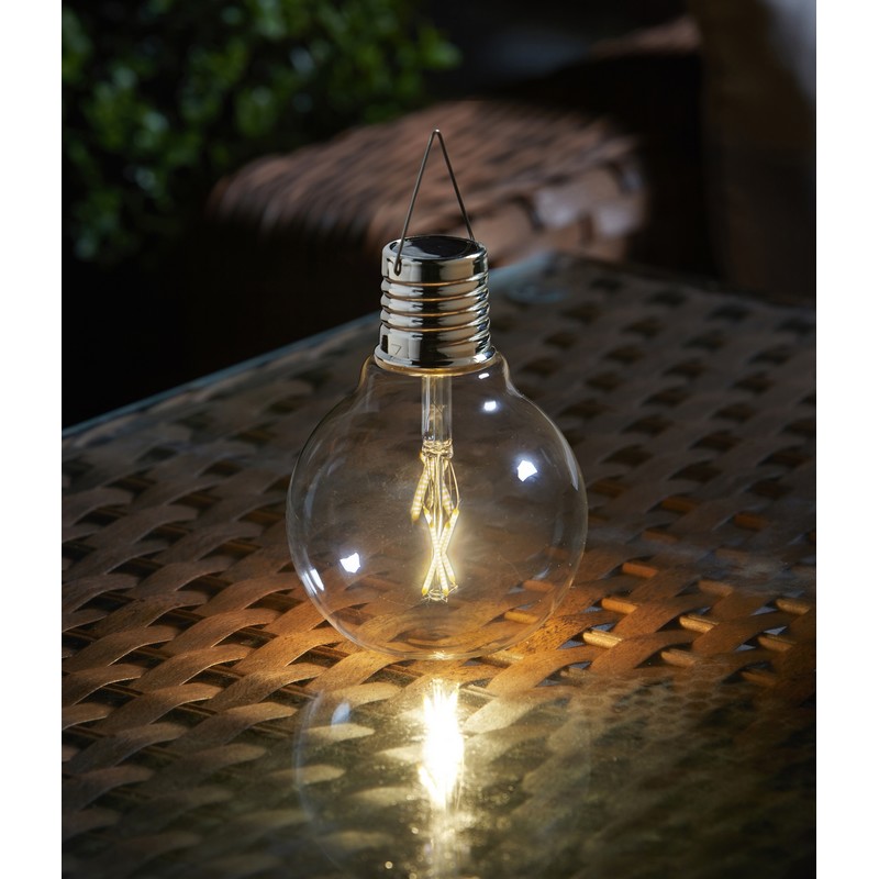 Lampe solaire ampoule vintage Eureka 20 cm