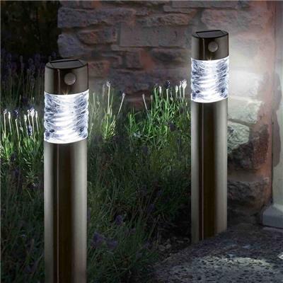 Pack de 2x Borne solaire 2 modes détecteur de mouvement Pharos