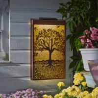 Panneau mural décoratif solaire arbre de vie 50 x 32cm                          