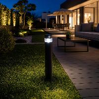 Borne solaire Oliva 150 lumens blanc froid avec detection                       