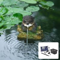 Fontaine solaire Loutre 600 l/h maxi                                            