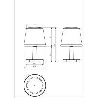 Lampe de table solaire 25 lumens                                                