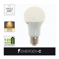 Ampoule Led Emergen-C E27 470 lumens 5W blanc chaud batterie de secours