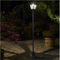 Lampadaire solaire de jardin lanterne 365 100 lumens 170 cm                     