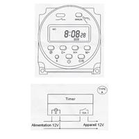 Programmateur interrupteur timer 12V                                            