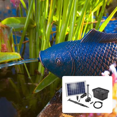 Kit fontaine poisson avec pompe solaire directe 600L - 10W                      