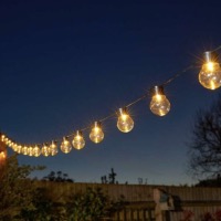 Guirlande Solaire LED Empreintes De Pattes - Lot De 4 - Étanche Pour Jardin - Décoration Extérieure Lumineuse