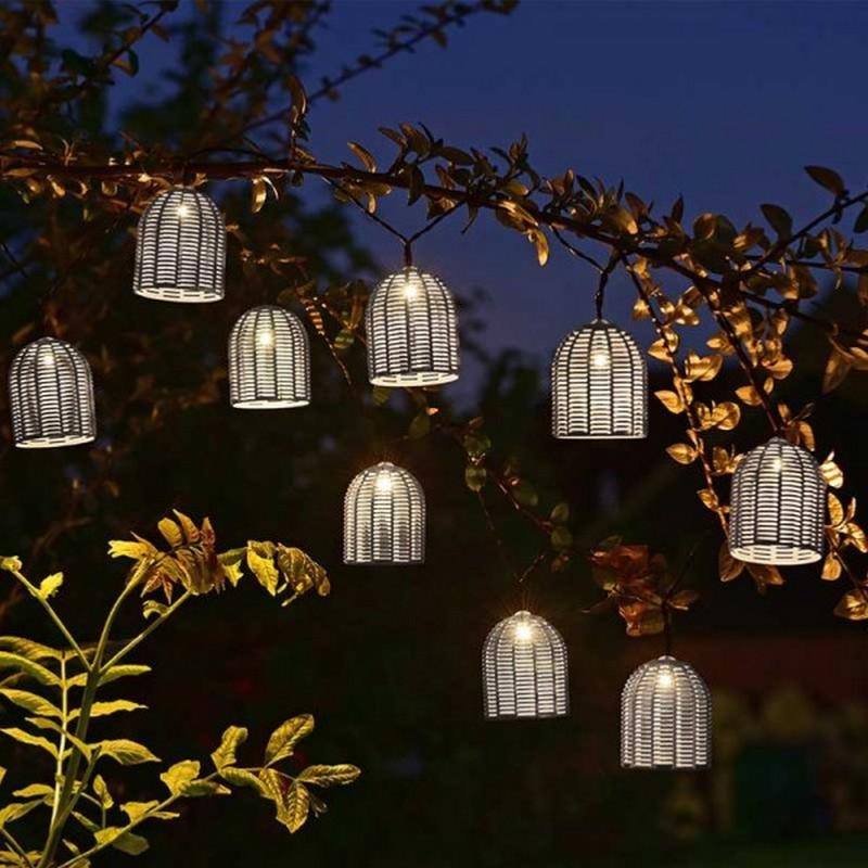 Guirlandes lumineuses ramadan, en forme de lanterne, 10 leds, piles non  incluses