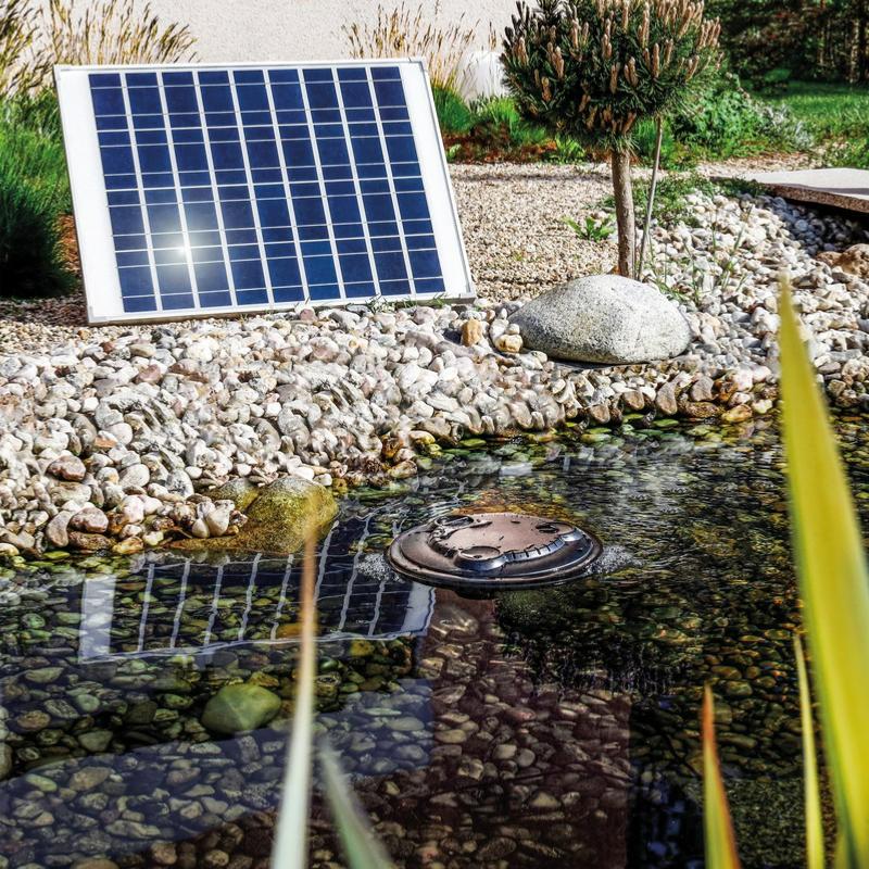 L'énergie solaire oxygénateur Jeu d'aérateur de pompe à air