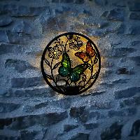 Déco murale solaire papillons 32cm                                              