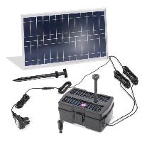 Kit pompe bassin solaire avec filtre uv : jet d eau 800l - 15w                  