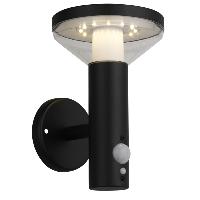 Applique murale solaire Antonia noir 200 lumens avec détecteur de mouvement     