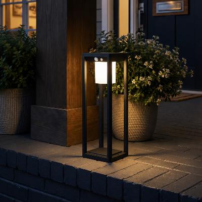 Borne solaire Julia 580 lumens 50cm avec détecteur de mouvement                 