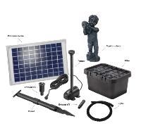 Kit fontaine Yannick avec pompe solaire directe 600L - 10W                      