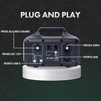Station d'énergie autonome portative avec batterie Lithium 800 W                