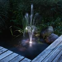 Kit pompe solaire bassin Siena Led avec batterie et filtre