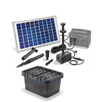 Kit pompe solaire bassin Napoli Led avec batterie et filtre
