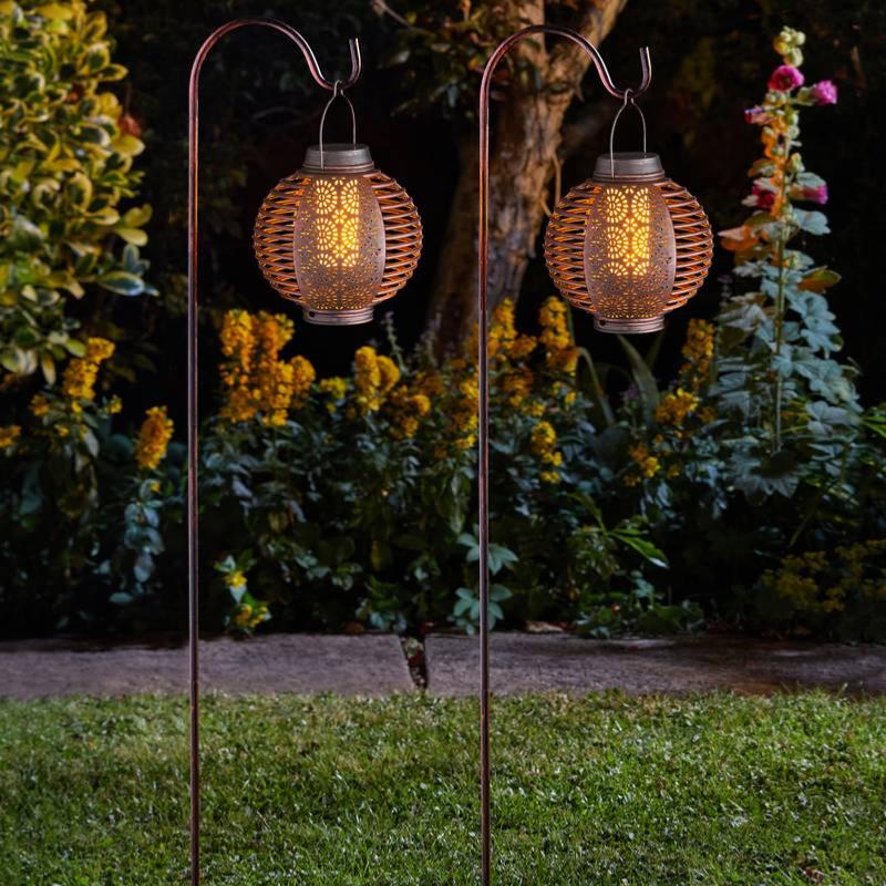 Lampes solaires pour décoration extérieure de jardin, lampe