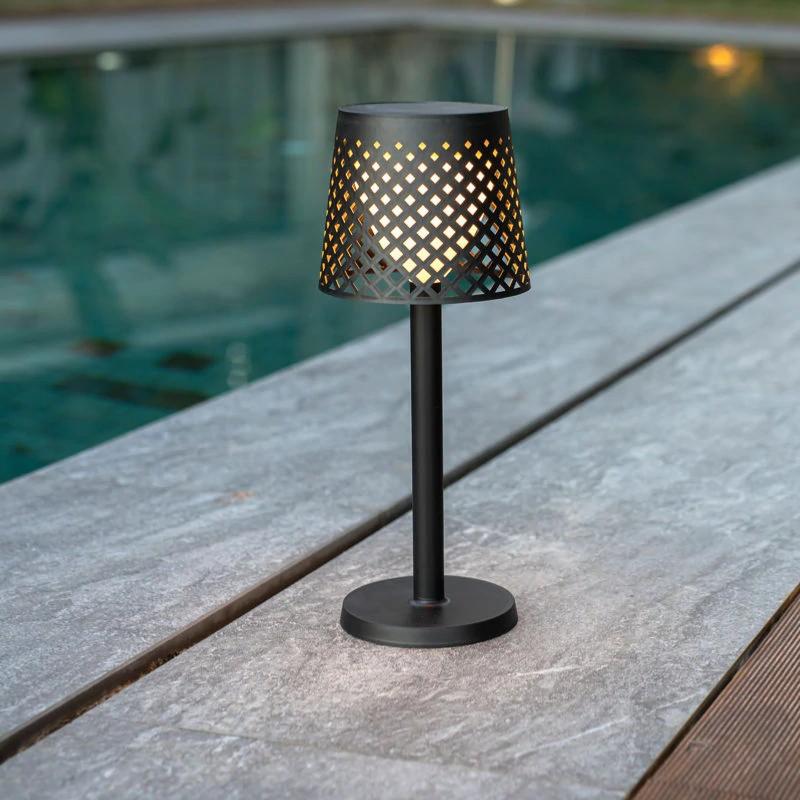 Borne solaire éclairante inox et verre bullé 100 lumens